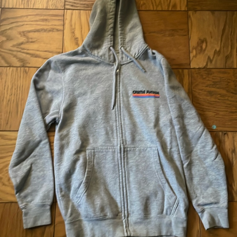 Crime Junkie Gray Sweat Jacket size small